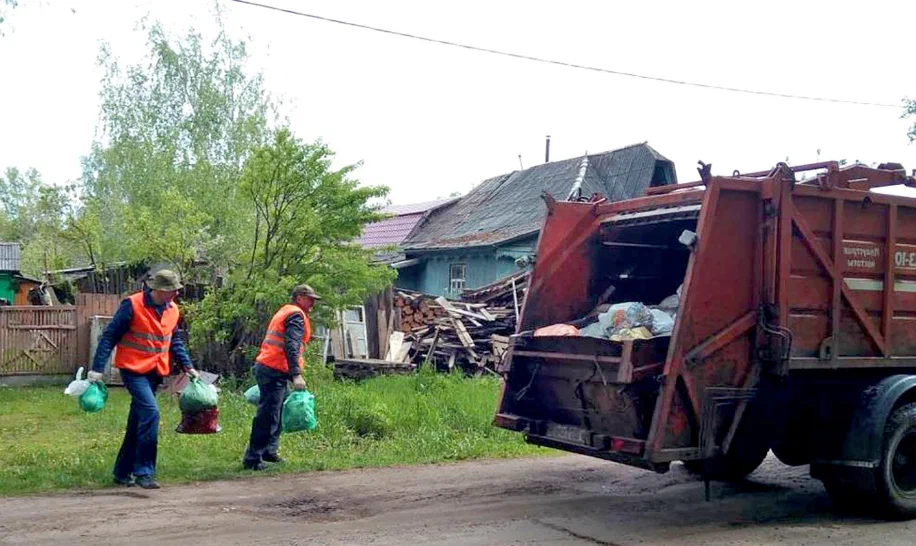 Вывоз мусора из частного дома в Белой Калитве в октябре