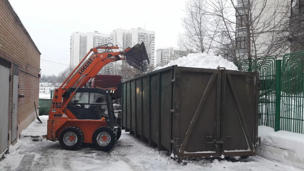 Вывоз снега контейнерами в Белой Калитве — цена от 3319 руб., заказать контейнер для снега в ПроМусор